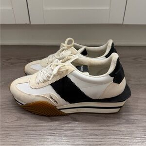 Tom Ford Men’s James Nylon and Suede Sneakers - Size 8 (41)